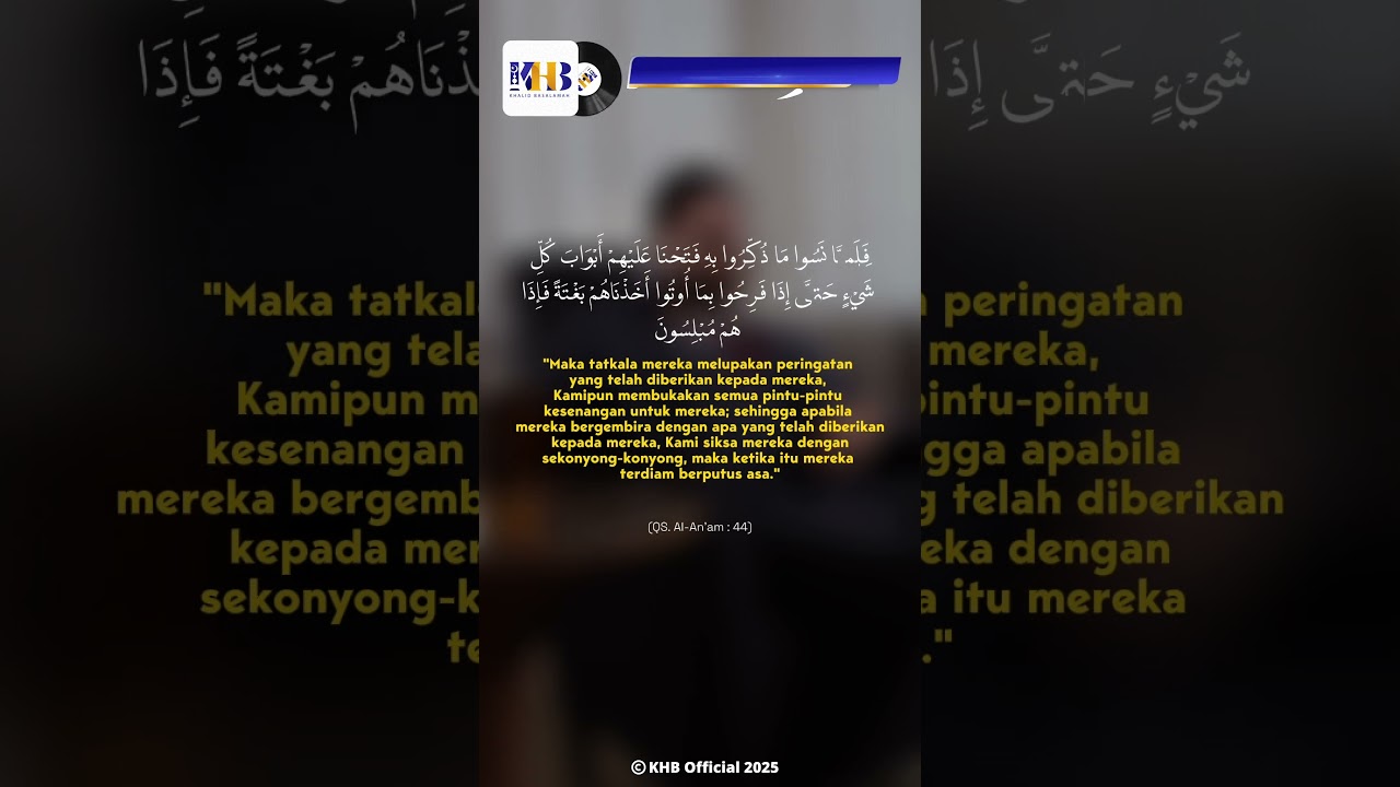 BANYAK BERBUAT DOSA NAMUN BANYAK REZEKINYA - KHALID BASALAMAH