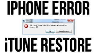 IPhone4/4s/5/5c/5s/6/6s restore Errors-1, 3,11,12,13,14, 16,20,21,23, 26, 27, 28, 29, 34, 35, 36,