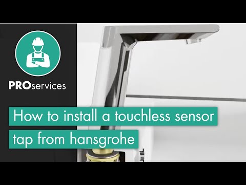 How to install a touchless sensor tap from hansgrohe - Focus and Metris