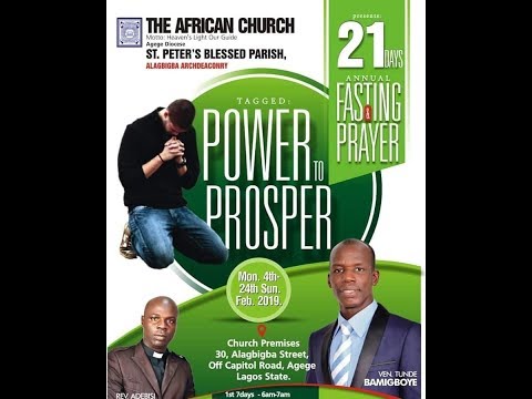 21 DAYS FASTING AND PRAYER. DAY 12