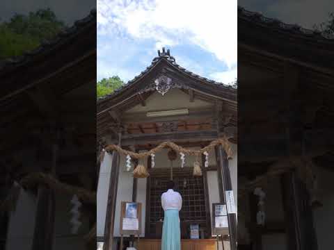 夏の朝の神社参拝⛩️#神社 #神社参拝 #shorts
