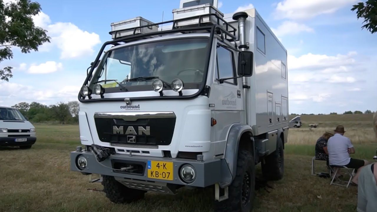 Wohnmobil selbstgebaut MAN 8136 4x4 Offroad Reisemobil – Gasfrei dank innovativer Outbound Fenster