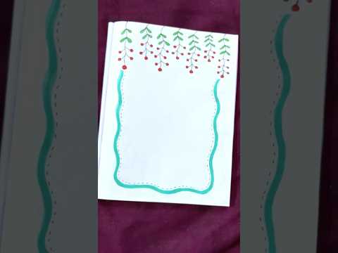 School Project Border Design | Art & Craft Idea #shorts #frontpage #schoolproject