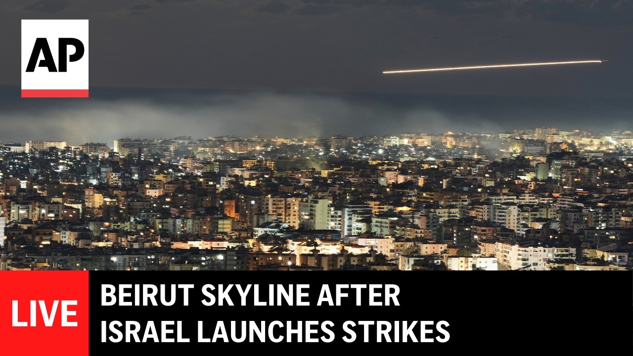 LIVE: Beirut skyline after Israel launches airstrikes