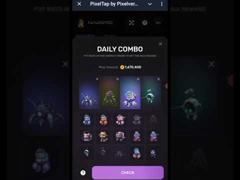 ⚡️Today 6th of July Pixelverse Daily combo pixeltap  🔻
