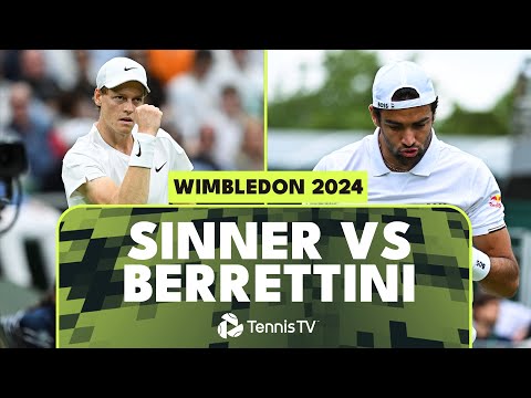 Jannik Sinner vs Matteo Berrettini EPIC Second Round Match | Wimbledon 2024 Highlights