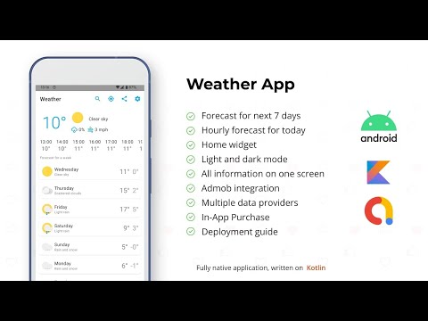 With Source Code | How To Make Weather App In Android Studio| Admob