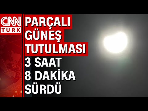 Yılın 2. Güneş tutulması gerçekleşti! saat süren doğa olayına büyük ilgi...