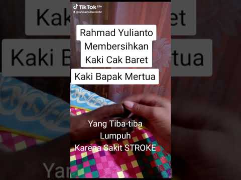 Rahmad Yulianto Merawat Cak Baret, Bapak Mertua Di Usia 73 Tahun yang Mendadak Sakit Stroke