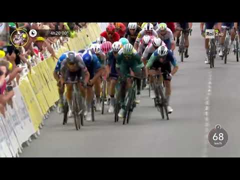 10a tappa - Ultimo Km: Vince Jasper Philpsen - Tour de France 09/07/2024