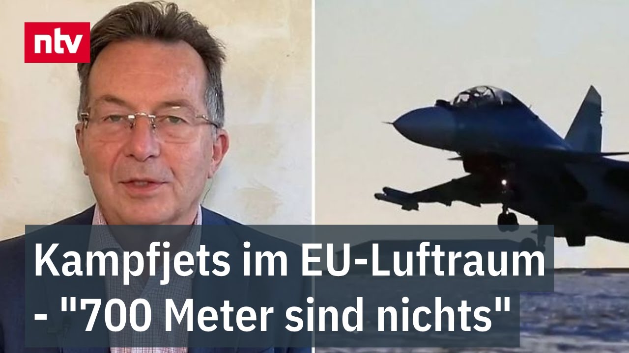 Kampfjets im EU-Luftraum - "700 Meter sind nichts": Thiele zu Provokation durch Putin