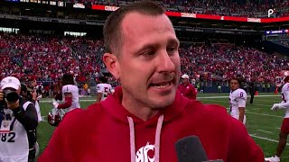 WSU Football: Jake Dickert/John Mateer Boeing Apple Cup Postgame | 9/14/24