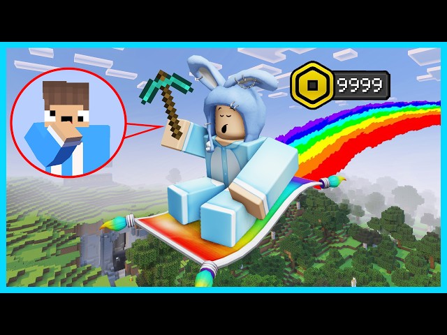 MIPAN & ZUZUZU BISA BERMAIN ROBLOX DI MINECRAFT! KITA MENEMUKAN DUNIA ROBLOX DI MINECRAFT