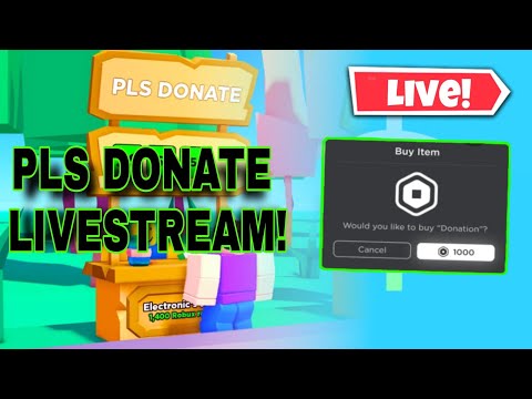🔴PLS DONATE LIVE🔴 DONATING ROBUX TO VIEWERS 🤑💰(ROBLOX)