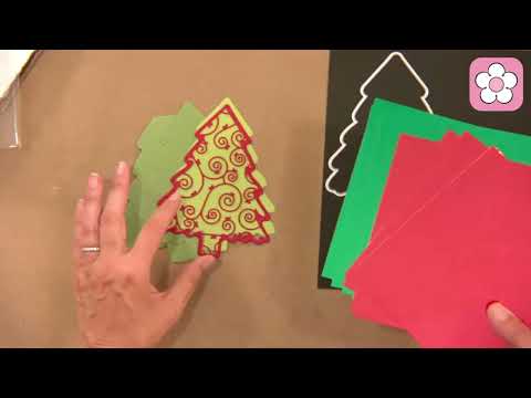 The Stamps of Life Swirl Christmas Tree Card Die Set On HSN