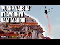 Ayodhya Ram Mandir: Army Helicopters Shower Flowers On Ayodhya As Ram Temple Aarti Begins