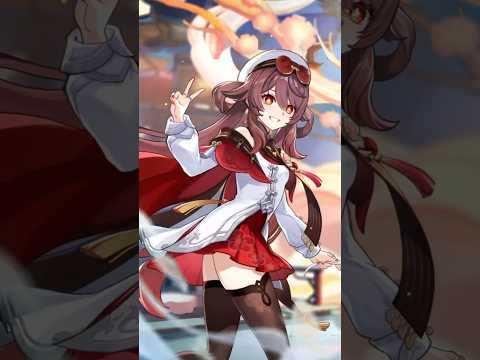 【原神】「残雪に咲く紅」——胡桃の衣装。