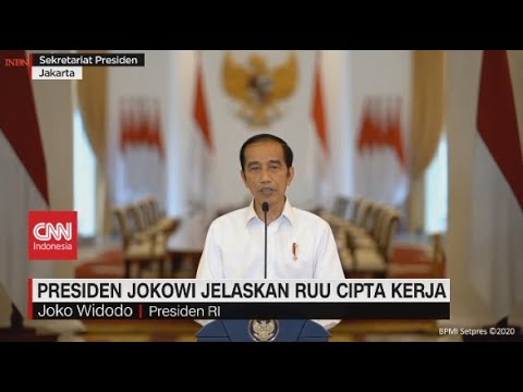 Pernyataan Lengkap Jokowi Jawab Kritik Omnibus Law Ciptaker