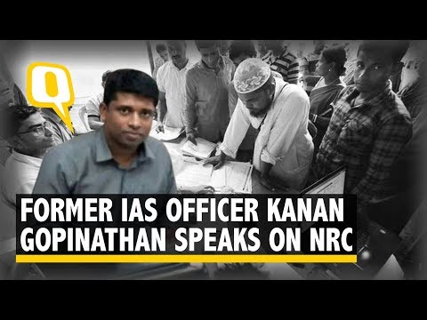 Former IAS Officer Kannan Gopinathan Speaks on NRC