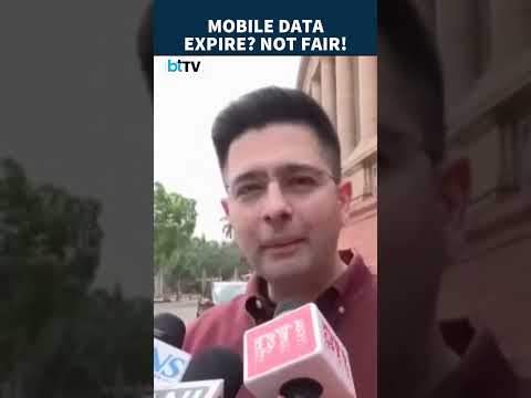 Raghav Chadha Raises Big Issue: Why Does Your Unused Data Expire?