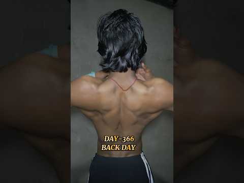 Day-366 🦋 back workout at home #trending #shorts #backworkout #winterarc