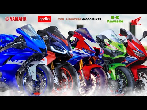 Top 5 Fastest 600CC Motorcycles 2026 : ZX6R vs CBR650R vs RS660 vs R6 vs CBR600RR