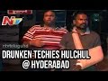 Midnight Hungama of Drunken Software Employees on Hyderabad Roads