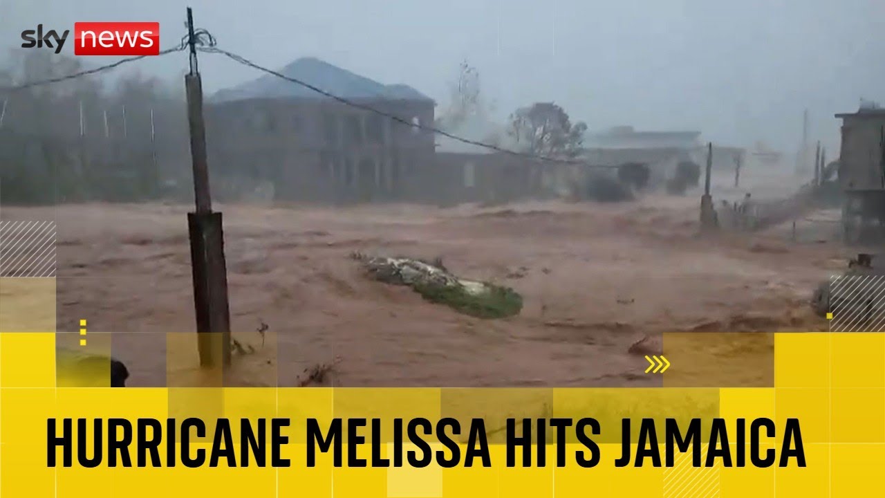 'Storm of century' makes landfall in Jamaica - as video shows destruction