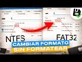 Como CAMBIAR de NTFS a FAT32 o VICEVERSA SIN FORMATEAR en USBDISCO DURO F?CIL [2024]