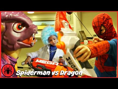 Spiderman vs Dragon Mon Poster