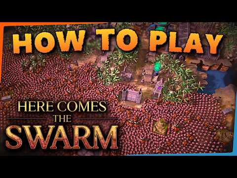Here Comes the Swarm Tutorial for beginners! Gameplay guide on RTS base building & unit combat