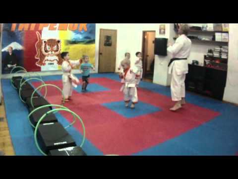 Negaturov. Karate training for children of 3- 4 years 13.03.24.part 2