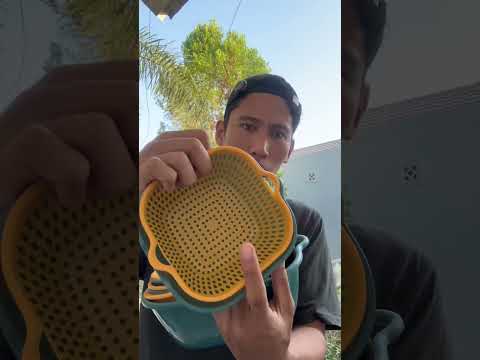 Baskom Saringan Sayuran Buah Peniris Keranjang Tirisan #baskom #baskomtirisan #baskomsaringan