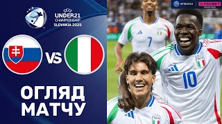 Словаччина – Італія. Чемпіонат Європи 2025 (U-21), груповий етап / Огляд матчу