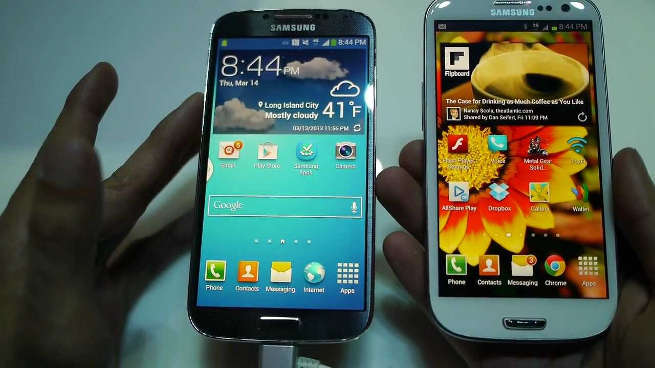 Samsung Galaxy S 4 vs Samsung Galaxy S III first look
