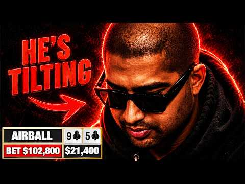 New Video from Hustler Casino Live: Nik Airball is on TILT…Then Bluffs $100K…