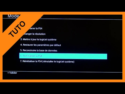 Vidéo \u0026quot;Recovery mode PS4 en français\u0026quot;