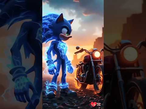 “He Lost His Speed… But Found His Flame” 🔥⚡#shrtsfeed#AIShorts#Ghostrider#Sonic