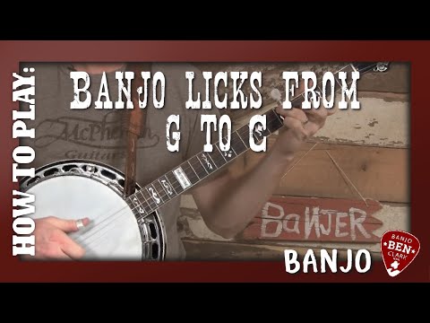6 Awesome Banjo Licks from G to C!
