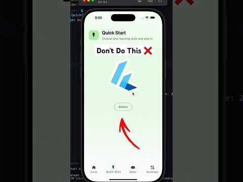 You're Doing It Wrong in Flutter ❌️ #flutter #appdevelopment
