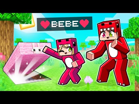 HIJA DE RAPTORGAMER hace un BÚNKER SECRETO en Minecraft ?❤️