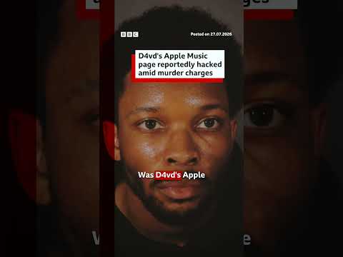 D4vd's Apple Music page reportedly hacked amid murder charges. #BBCNews