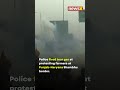 #WATCH | Police fire tear gas to disperse protesting farmers at Punjab-Haryana Shambhu border| NewsX  - 01:00 min - News - Video