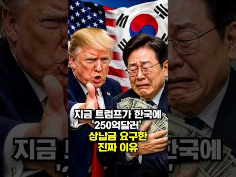 지금 <strong>트럼프가</strong> 한국에 '250억달러' 상납금 요구한 진짜 이유