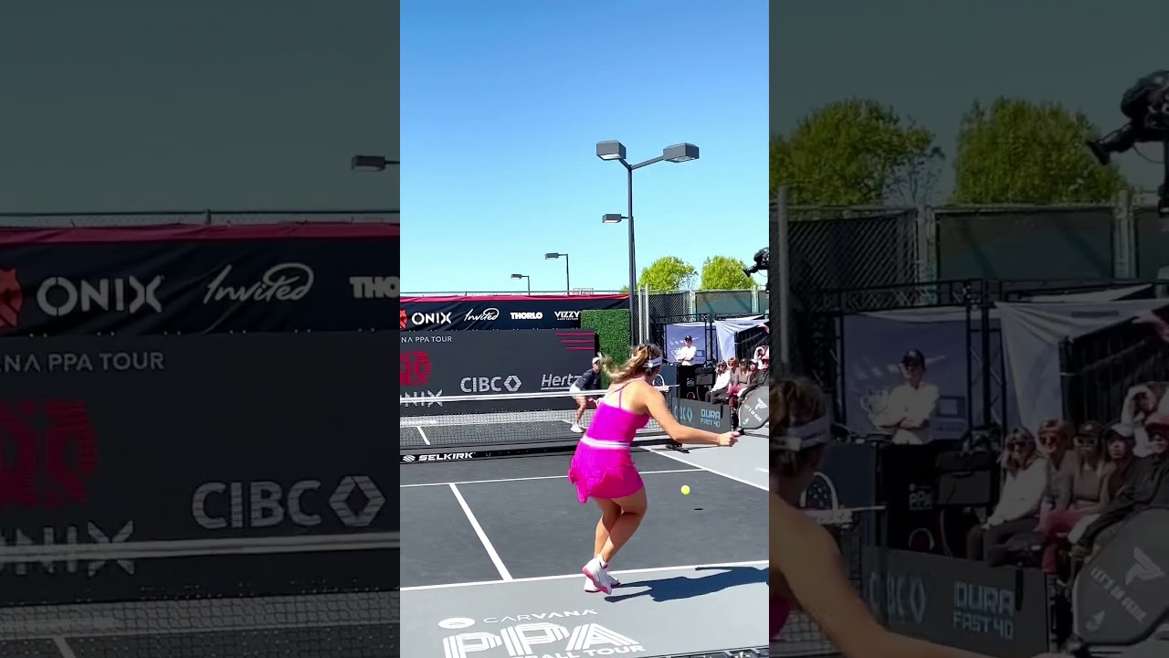 Singles pickleball is severely underrated. 🤌🏼 Anna Leigh Waters vs. Catherne Parenteau @PPAtour