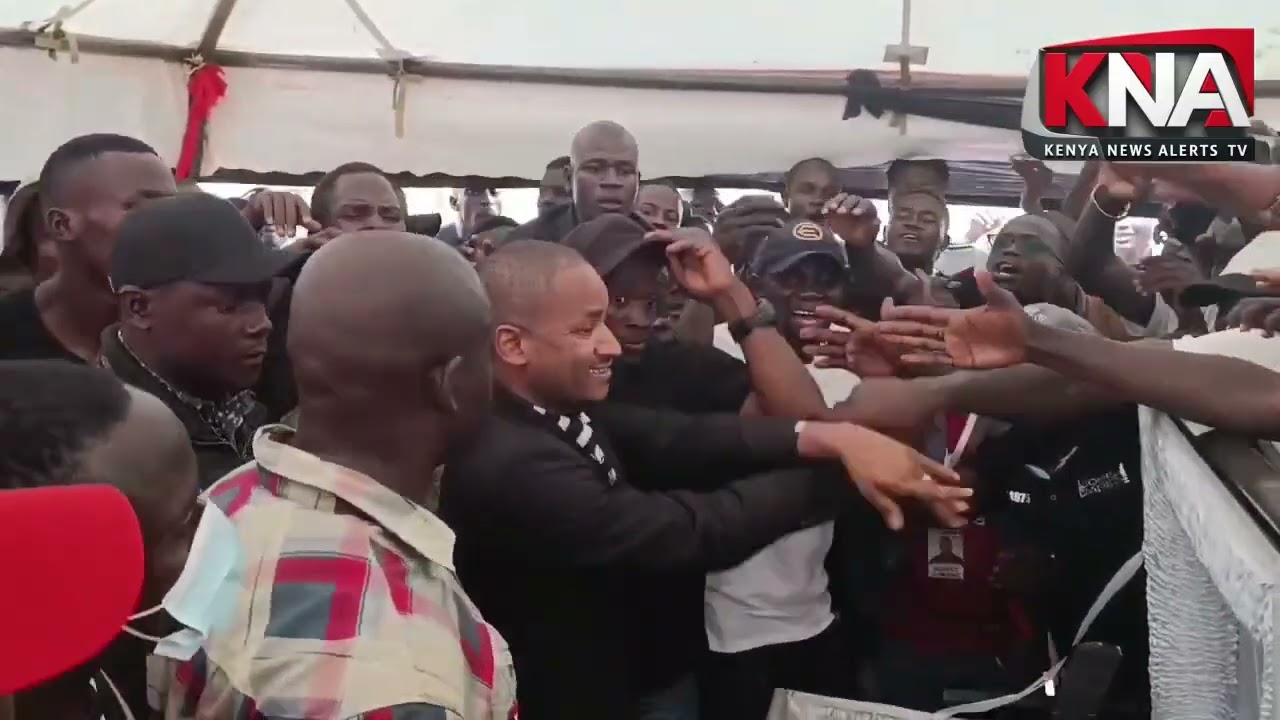 SEE HOW BABU OWINO WAS RECEIVED LIKE A KING AT ALBERT OJWANG'S BURIAL