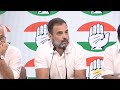 LIVE: Congress party briefing by Rahul Gandhi at AICC HQ.