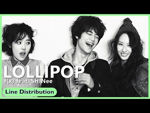 f(x) feat. SHINee 「Lollipop」 Line Distribution | Color Coded Bars