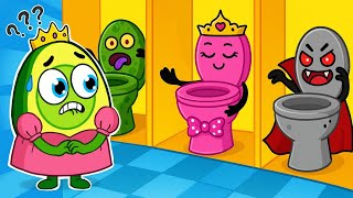Which Restroom Should Princess Go To? Potty Training with VocaVoca Friends | Kids Songs