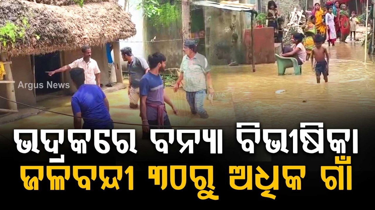 Bhadrak Flood Alert: 30+ Villages Submerged in Chandbali, NH-20 Cut Off by 5ft Water | Argus News
